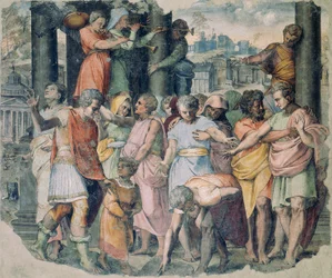 Tarquinius der Stolze gründet den Tempel des Jupiter auf dem Kapitol